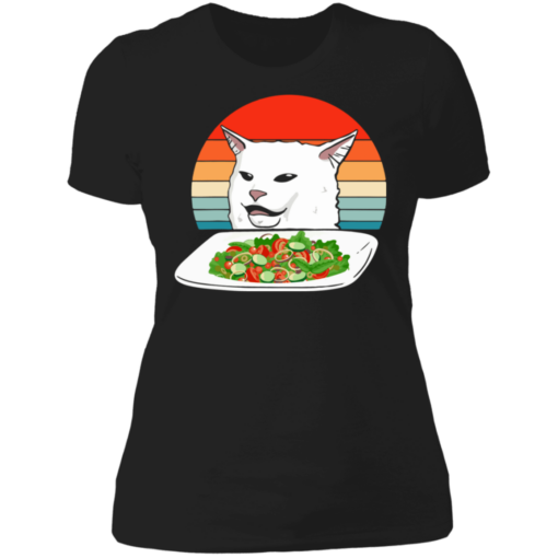 Petty cat meme woman yelling at cat vintage shirt - thetrendytee