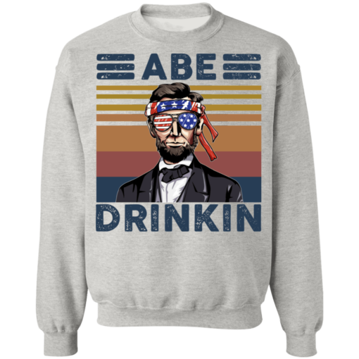 Abraham Lincoln Abe Drinkin 4th July shirt - TheTrendyTee