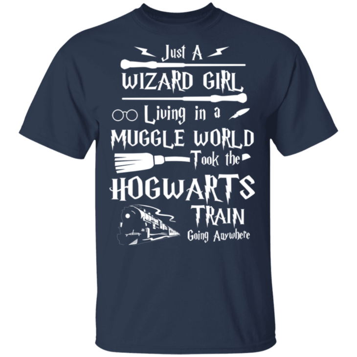 Just a wizard girl living in muggle world t-shirt - thetrendytee