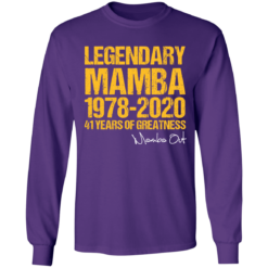 Kobe Bryant Mamba-Out 41 Years Of Greatness T-Shirt - TheTrendyTee