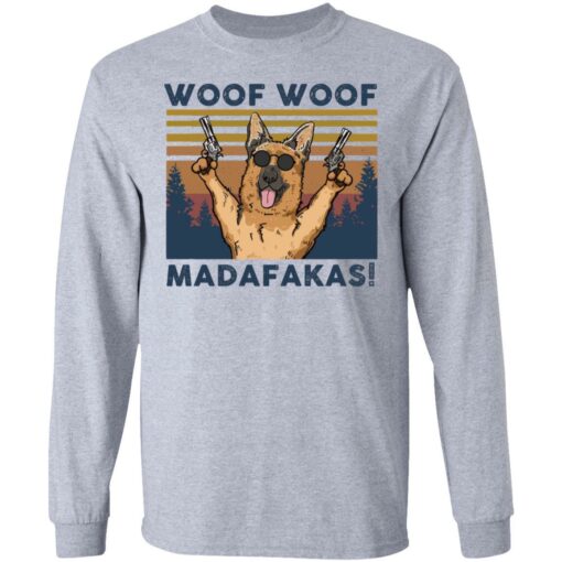 German Shepherd woof woof madafakas vintage t-shirt. - TheTrendyTee
