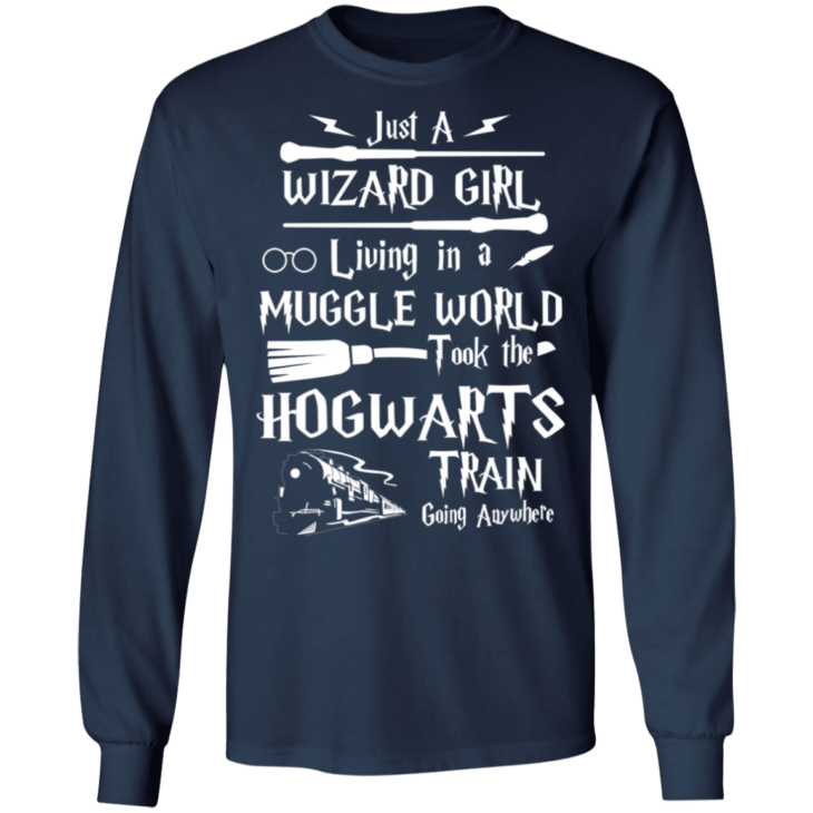 Just a wizard girl living in muggle world t-shirt - thetrendytee