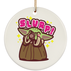 Baby Yoda the Soup Broth Christmas tree ornament - TheTrendyTee