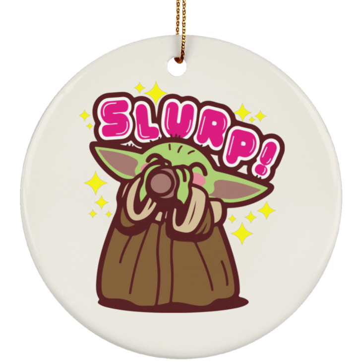 Baby yoda the soup broth christmas tree ornament - thetrendytee