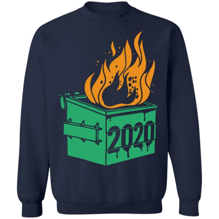 Dumpster fire 2020 trash can garbage fire worst year shirt - thetrendytee