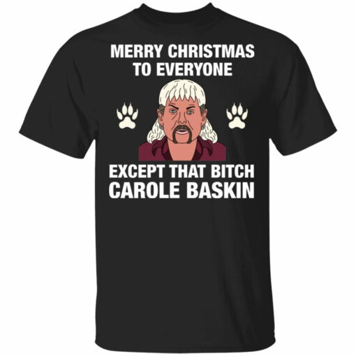 Tiger King Joe Exotic Merry Christmas to everyone Christmas sweatshirt from $19.95 - Thetrendytee.com