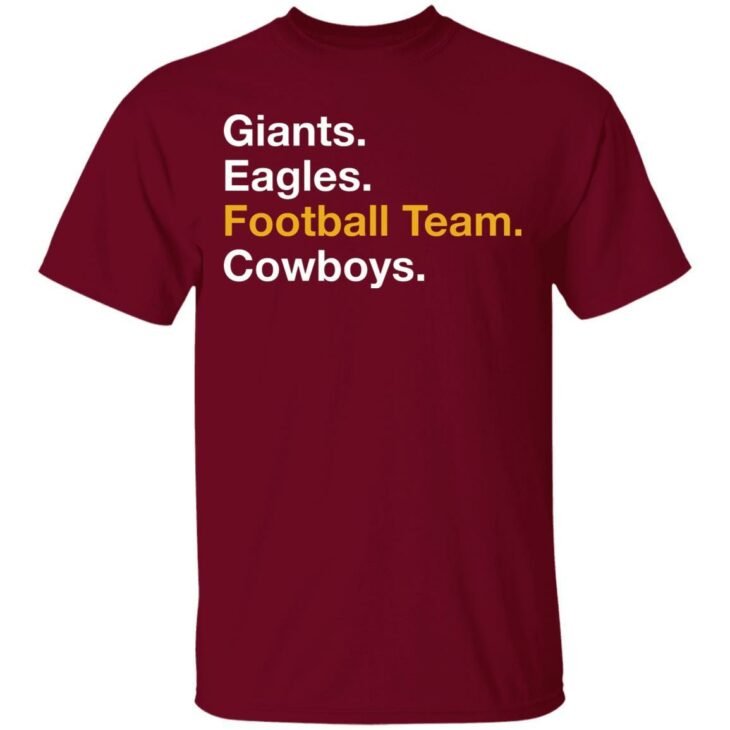 Washington foot ball team name change shirt