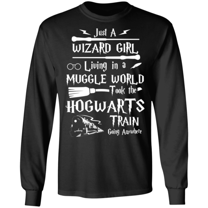 Just a wizard girl living in muggle world t-shirt - thetrendytee