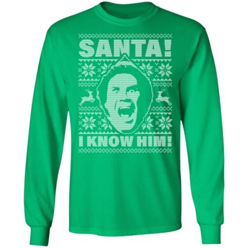 Will ferrell santa. Omg! I know him ugly christmas sweatshirt - thetrendytee