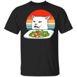Petty Cat Meme Woman Yelling at Cat Vintage shirt - TheTrendyTee