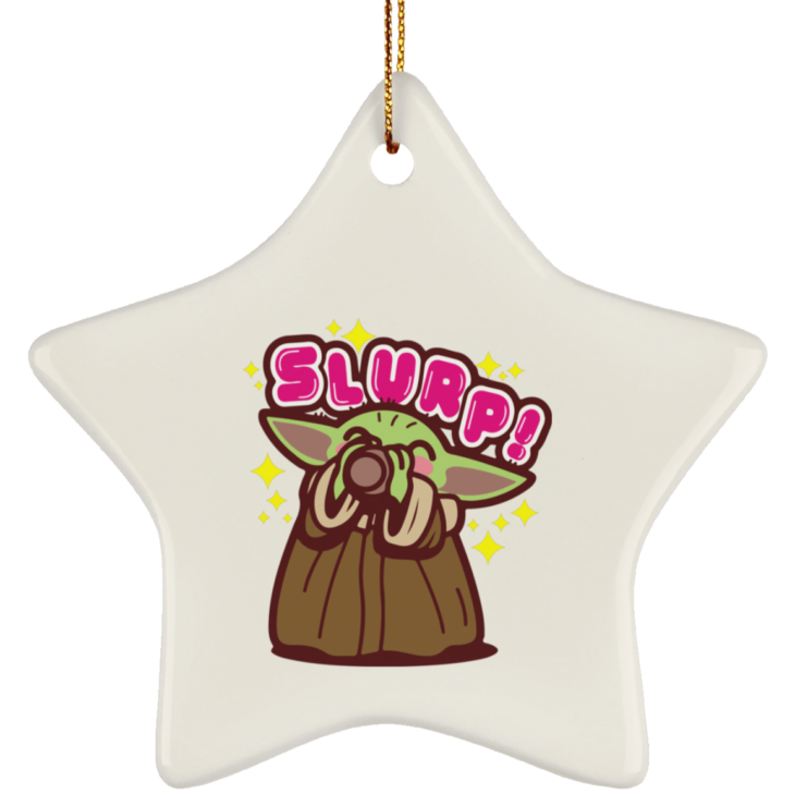 Baby yoda the soup broth christmas tree ornament - thetrendytee