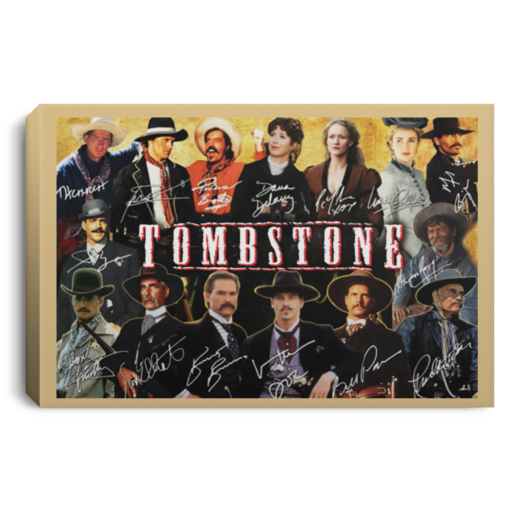 Tombstone all signature poster, framed canvas - TheTrendyTee