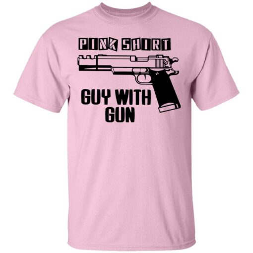 Pink shirt gun guy shirt - thetrendytee