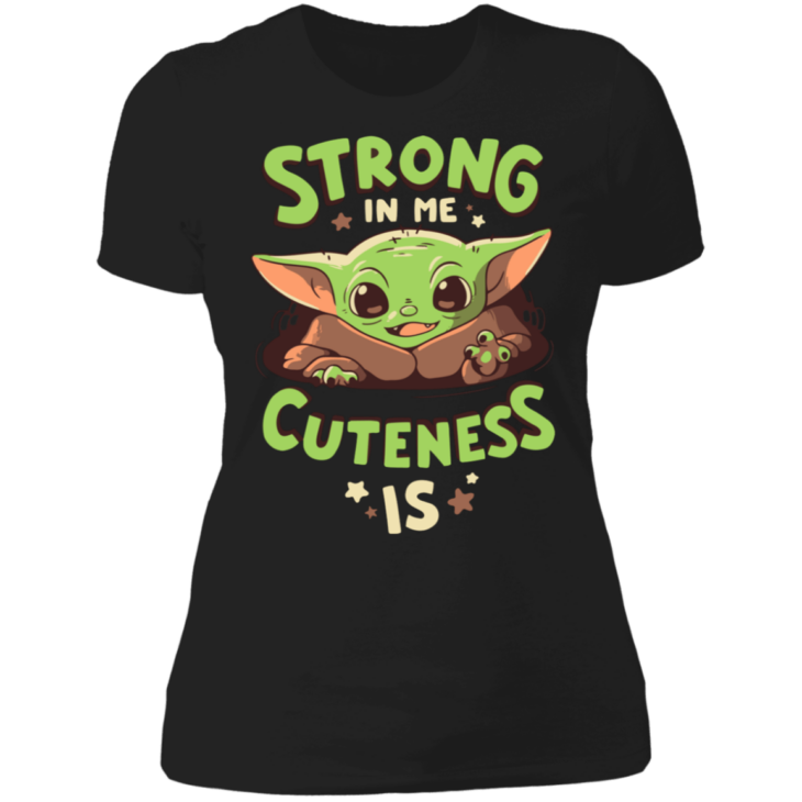 Baby yoda mandalorian strong in me cuteness is shirt - thetrendytee