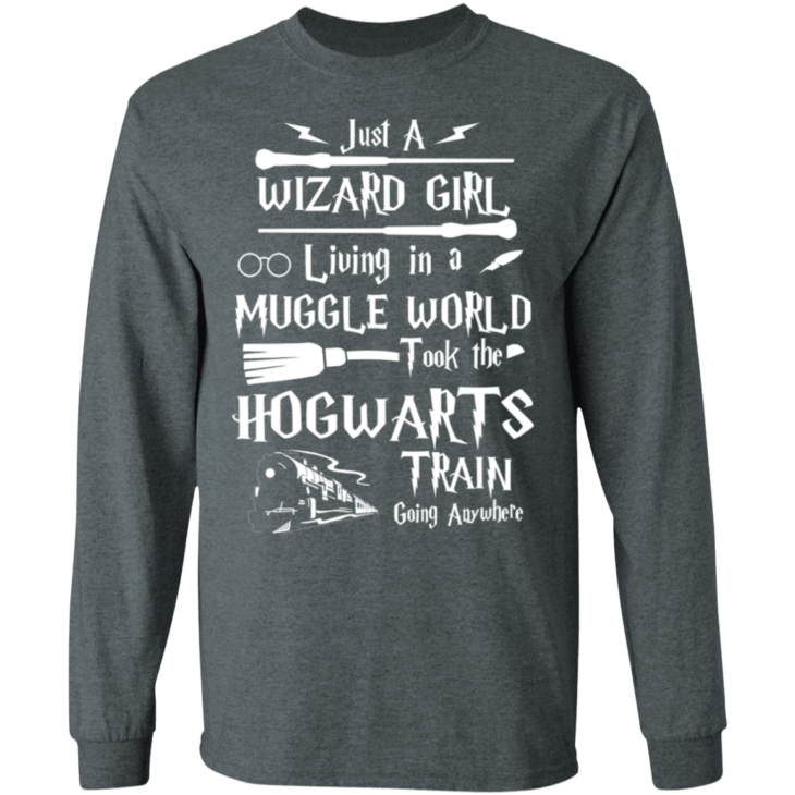 Just a wizard girl living in muggle world t-shirt - thetrendytee