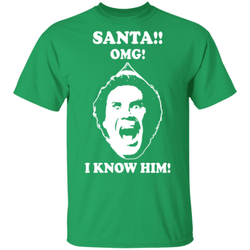 Elf Will Ferrell Santa.OMG! I Know Him Ugly Christmas Sweatshirt - TheTrendyTee