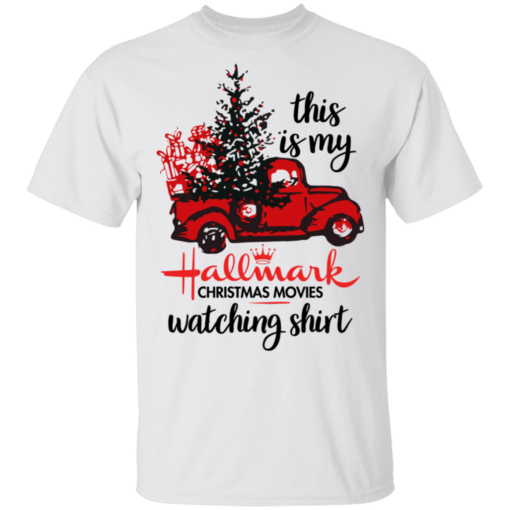 This Is My Hallmark Christmas Movies Watching T-Shirt Red Car - TheTrendyTee