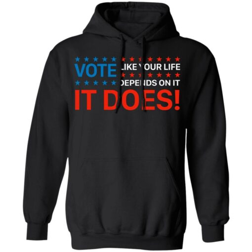 Vote like your life depends on it shirt - TheTrendyTee