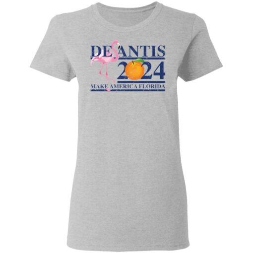 Flamingo desantis 2024 make America Florida shirt from $19.95 - Thetrendytee.com