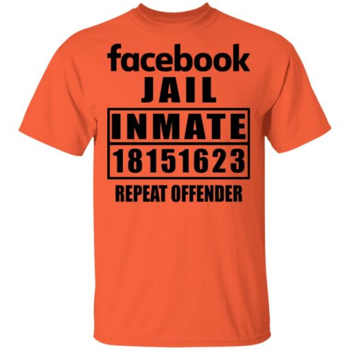Facebook jail inmate 18151623 repeat offender shirt from $19. 95 - thetrendytee