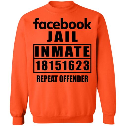 Facebook jail inmate 18151623 repeat offender shirt from $19.95 - Thetrendytee.com