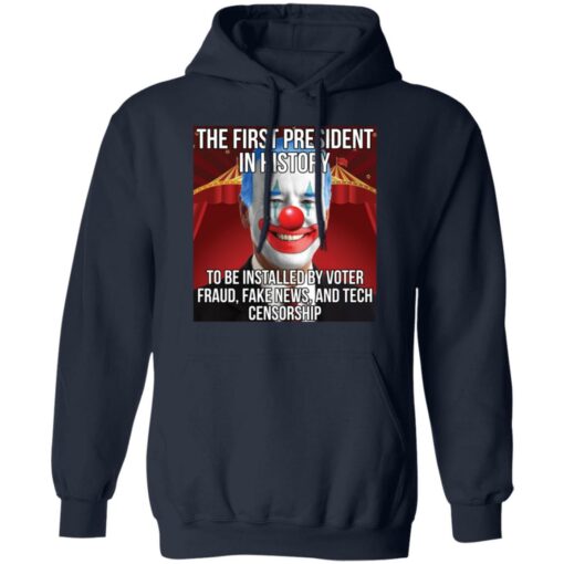 Joe Biden the first president in history to be installed shirt from $19.95 - Thetrendytee.com
