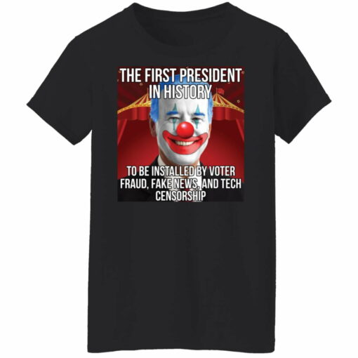 Joe biden the first president in history to be installed shirt from $19. 95 - thetrendytee
