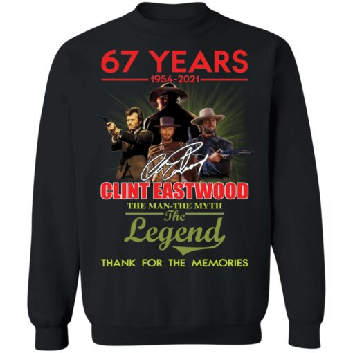 67 years Clint Eastwood the man the myth the legend shirt from $19.95 - Thetrendytee.com