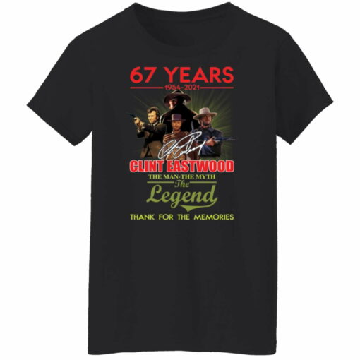 67 years Clint Eastwood the man the myth the legend shirt from $19.95 - Thetrendytee.com