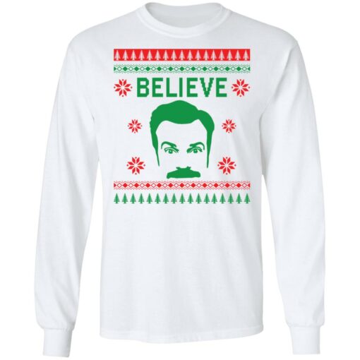 Ted Lasso believe Christmas sweater from $19.95 - Thetrendytee.com