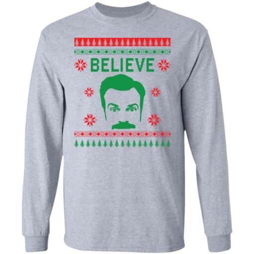Ted Lasso believe Christmas sweater from $19.95 - Thetrendytee.com