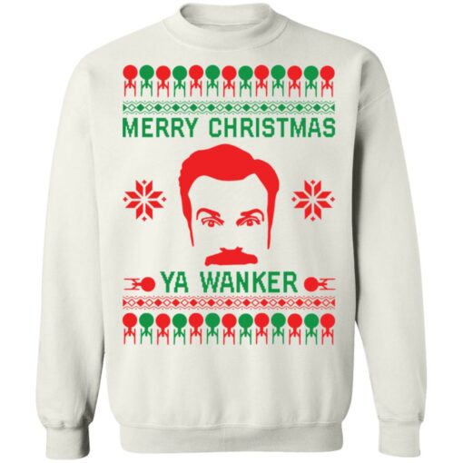 Ted Lasso Merry Christmas ya wanker Christmas sweater from $19.95 - Thetrendytee.com