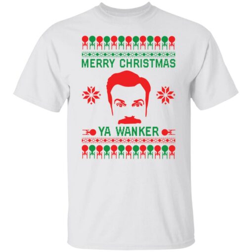Ted Lasso Merry Christmas ya wanker Christmas sweater from $19.95 - Thetrendytee.com