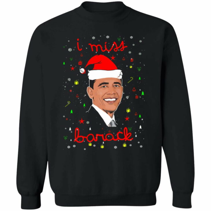 I miss barack obama christmas sweater 2