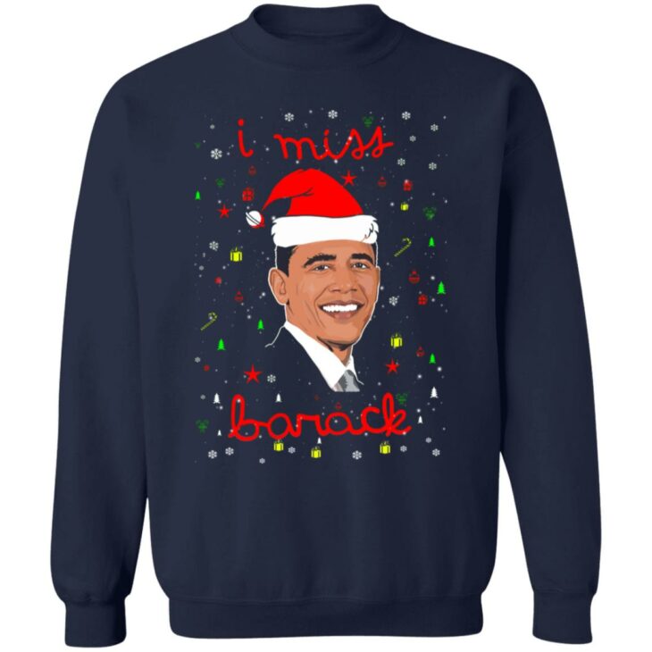 I miss barack obama christmas sweater 12