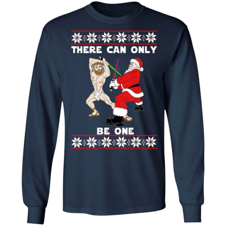 Jesus vs santa there can only be one christmas sweater 9