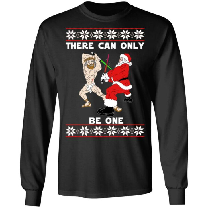 Jesus vs santa there can only be one christmas sweater 8