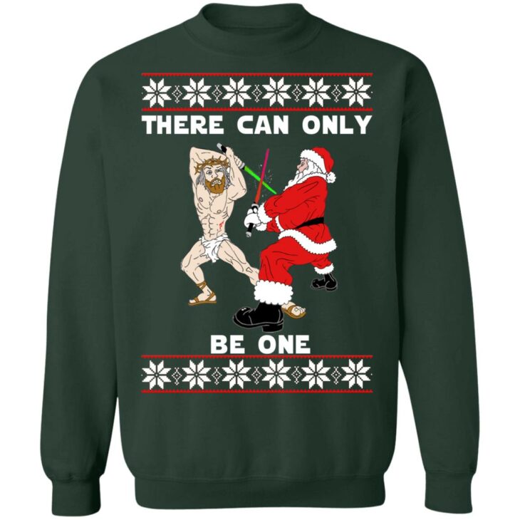 Jesus vs santa there can only be one christmas sweater 13