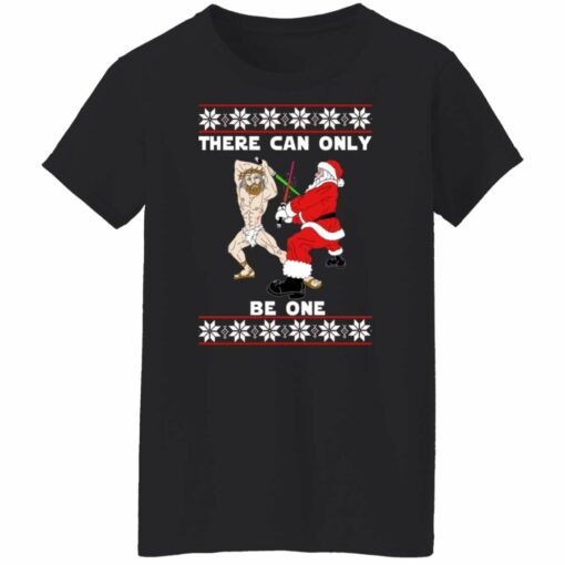 Jesus vs Santa there can only be one Christmas sweater from $19.95 - Thetrendytee.com