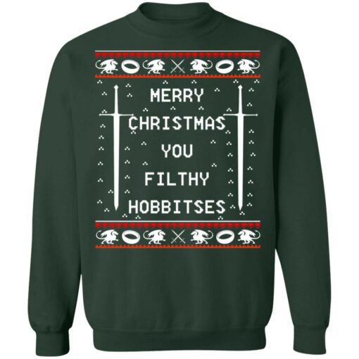 Merry christmas you filthy hobbitses christmas sweater from $19. 95 - thetrendytee