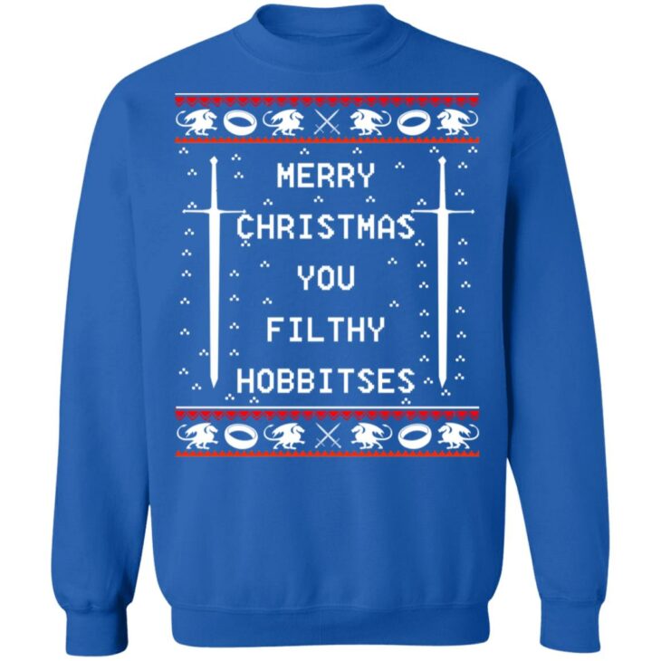 Merry christmas you filthy hobbitses christmas sweater 3