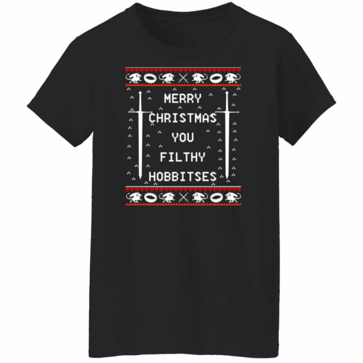 Merry christmas you filthy hobbitses christmas sweater 5