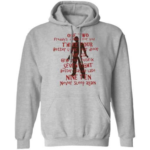 One two Freddy's coming for you shirt from $19.95 - Thetrendytee.com