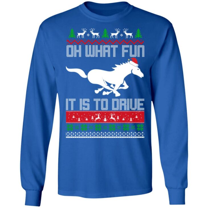 Horse oh what fun it is to drive sweater 8