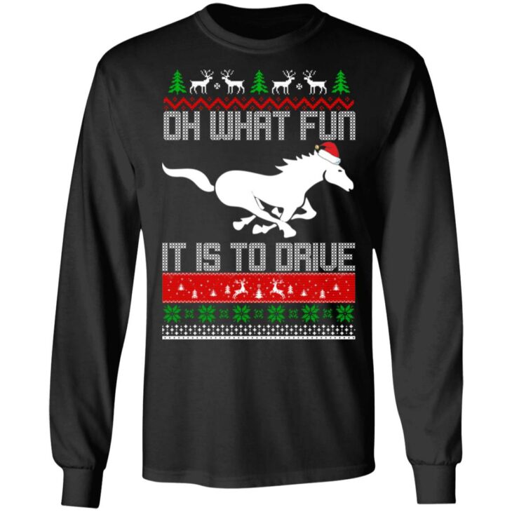 Horse oh what fun it is to drive sweater 6