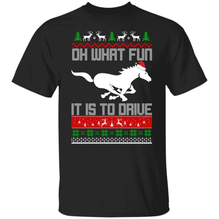 Horse oh what fun it is to drive sweater 11