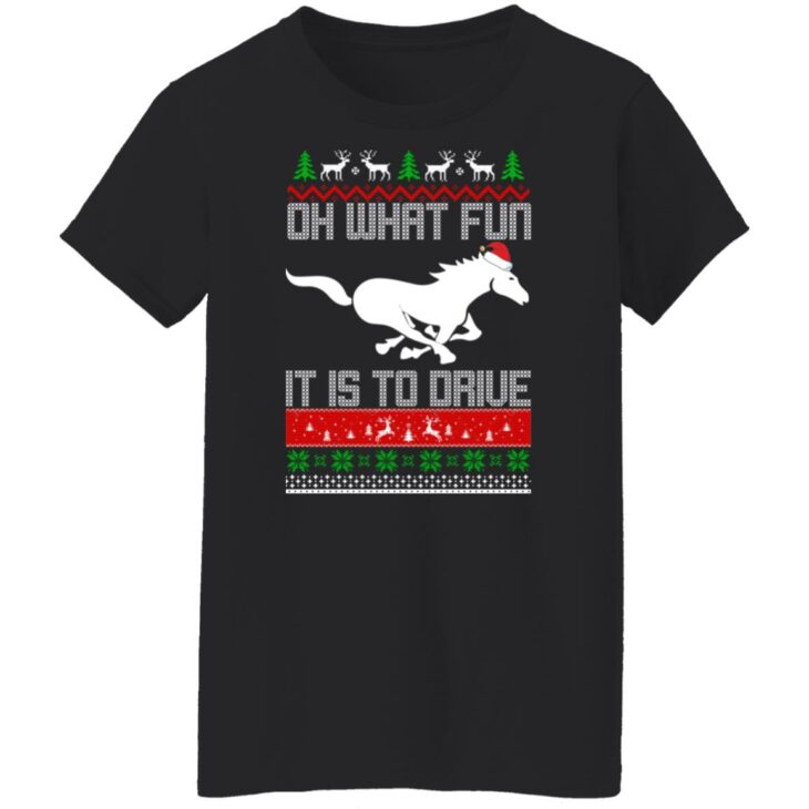 Horse oh what fun it is to drive sweater 12