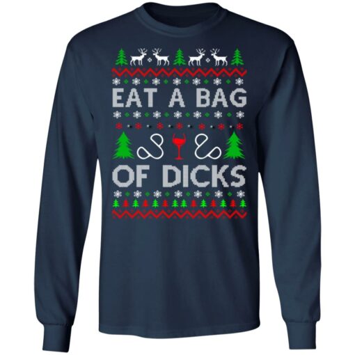 Eat a bag of dicks Christmas sweater from $19.95 - Thetrendytee.com