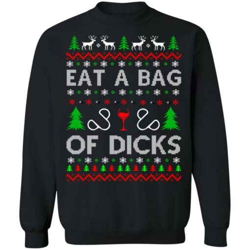 Eat a bag of dicks Christmas sweater from $19.95 - Thetrendytee.com
