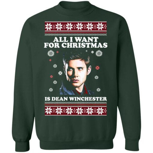All i want for christmas is dean winchester Christmas sweater from $19.95 - Thetrendytee.com